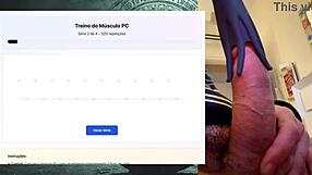 Exercise session for a strong, fat, powerful 19 cm cock that lasts hours without cumming