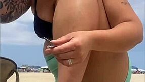 young guy brings friend for intense beach fuck