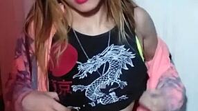 Bonneyuwu Sucks on Three Lollipops with Lipstick Fetish Play