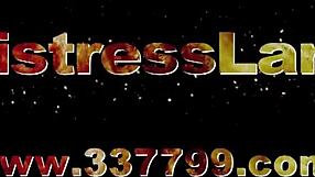 Why does Japanese mistress Suzuran trample and wrestle her slave with toys?