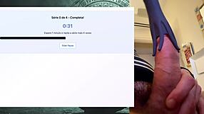 Exercise session for a strong, fat, powerful 19 cm cock that lasts hours without cumming