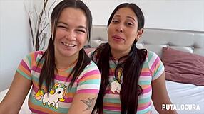 Melisa and Natalie swallow Torbe's cum completely