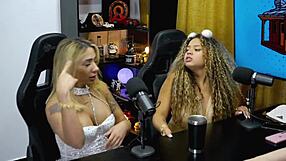 Bruna lambertini and isa moura twerked hard on podcast, showing pussy and ass