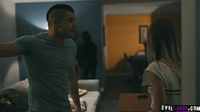 Sexy Bestfriends Jane Wilde And Natalie Knight Notice Nathan Bronson Stalking Them And Share His Huge Cock In A Threesome