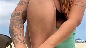 young guy brings friend for intense beach fuck