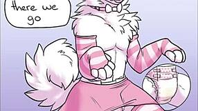 Diapered delights explore a furry's first time in cosplay part 1