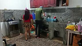 Perverted neighbor reveals everything in front of him during intimate moments