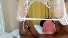 Black Curvy Milf Whore Spreading Wet Pussy On Display During Massage
