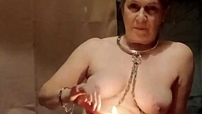 French housewife explores self-bondage with toys and humiliation