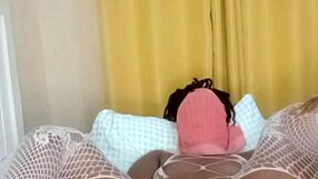 Black Curvy Milf Whore Spreading Wet Pussy On Display During Massage