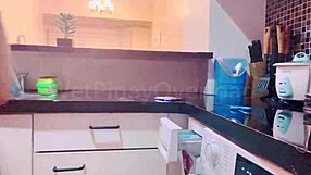 Pov wetpinay in school uniform washing after filming videos