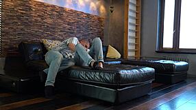 Amateur Teen 18+ Rides Mature Step Dad's Cock Hard