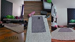 Experience Intense Intimacy in Naked Workout with Triple Cam View