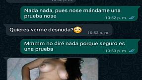 My friend in mini shorts heats up on whatsapp chat