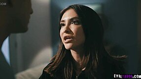 Sexy Bestfriends Jane Wilde And Natalie Knight Notice Nathan Bronson Stalking Them And Share His Huge Cock In A Threesome