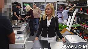 i had extraordinary fucking sex in the shop with her tight pussy and rough doggystyle