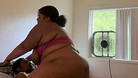 Can you handle watching this sexy fat girl bounce on big black cock?