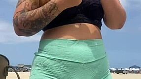 young guy brings friend for intense beach fuck