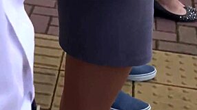 Beautiful sister rides bus with young man