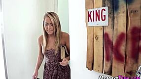 blonde teen 18+ gets intimate with mature woman