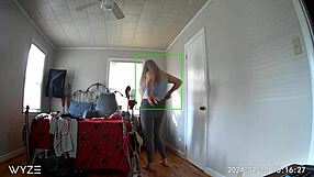 Hidden Camera - Step Mom Comes Home From Shopping Tries On New Clothes And Masturbates