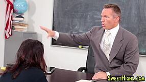 Tattooed teen in uniform rubs and blows deep in hd