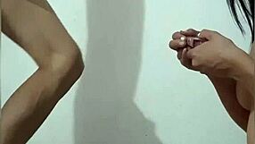 Miamor performs oral sex on ass and pussy despite reluctance to be recorded