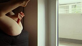 Showing neighbors my routine closeup