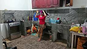 Perverted neighbor reveals everything in front of him during intimate moments