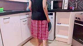 Pov wetpinay in school uniform washing after filming videos