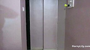 Horny indian milf with big boobs strips naked and dances