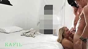 wow, blonde liberal behind scenes with two rio beach friends!