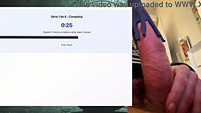 Exercise session for a strong, fat, powerful 19 cm cock that lasts hours without cumming