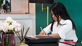 WATCH ME DEVOUR MY COWORKER'S HUGE COCK RIGHT IN THE OFFICE!