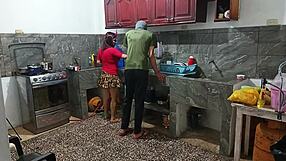 Perverted neighbor reveals everything in front of him during intimate moments