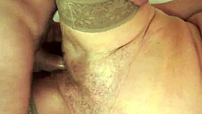 Busty European Cougar In Stockings Fucked And Cum Sprayed