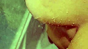 hot wife's steamy bath blowjob and handjob with fiery nails