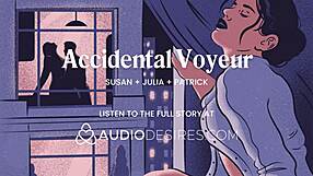 she finger fucks her pussy while neighbors fuck in front of her window roleplay voyeur creampie