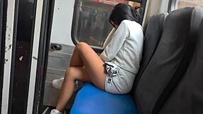 Amateur Couple Blows In Public Bus Then Fucks In Hotel