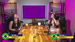 Guided Handjob with Hot Brunette in Lingerie