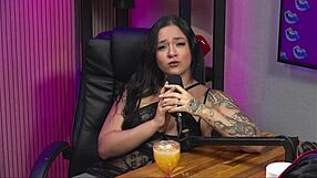 Guided Handjob with Hot Brunette in Lingerie