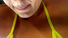 Training at Gym with Wet Pussy Exposed!