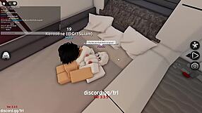 I let a horny man fuck and creampie me in a Roblox condo game.