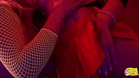 Blonde Strippers Fight Then Finger