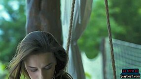 Gloria Sol, the perfect MILF, strips outdoors and shows off.