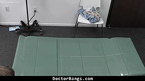the doctor pulls his cock out and asks his patient to service it for free treatment - doctorbangs. hey, wanna deepthroat that monster?