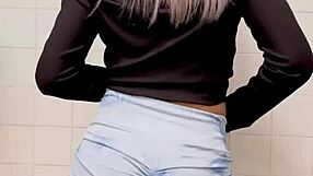 Friend Dances Energetically In Leggings