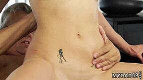 Old Man Fucks Young 18+ Slut And Sitting Down Blowjob Sex With Her