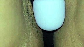 Cock pump leads to masturbation and creampie