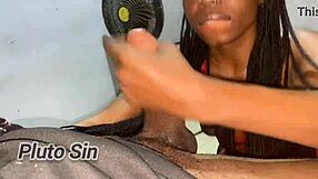 I love pleasing my stepbrother's fat cock with my tight pussy